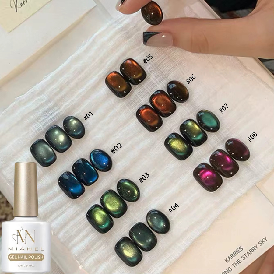 MIANEL Gel-Nagellack Katzenauge, 10 ml, Schimmernd - Bild 2