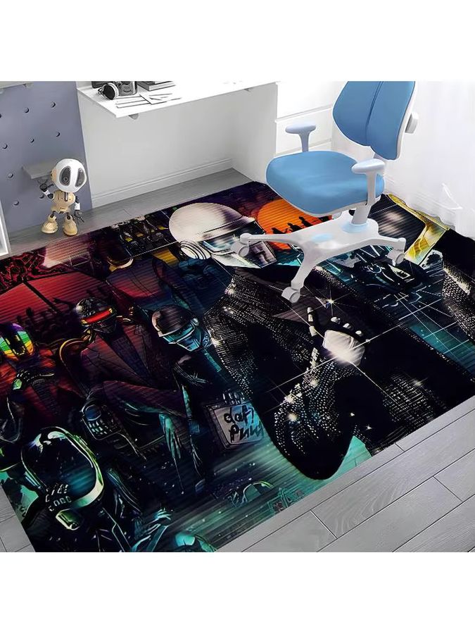 Potdemiel Fußmatte Daft Punk Design, rutschfest und waschbar, Willkommensmatte für Wohnzimmer, Küche oder Eingangsbereich - Bild 7