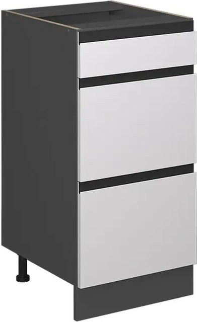 Vicco Küchenunterschrank R-Line J-Shape mit Schubladen, Anthrazit und Weiß, Breite: 40 cm - Bild 2