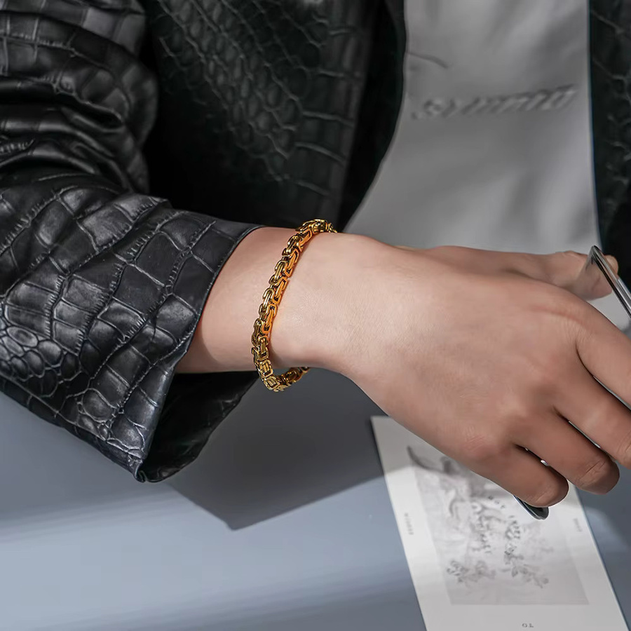 MAGIC ZONE Armband Edelstahl, Gold, Silber, Unisex - Bild 2