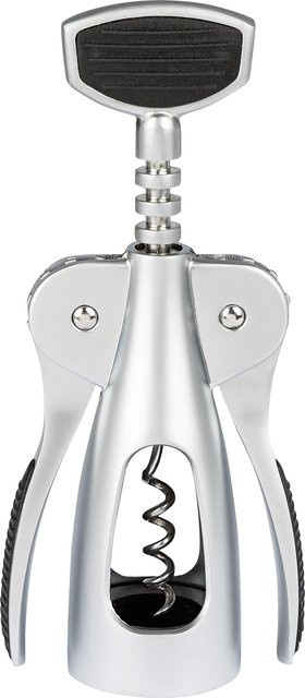 Ernesto Multitool Küchenhelfer aus Edelstahl in Silber: Apfelteiler, Dosenöffner, Eierschneider, Knoblauchpresse und Korkenzieher - Bild 1
