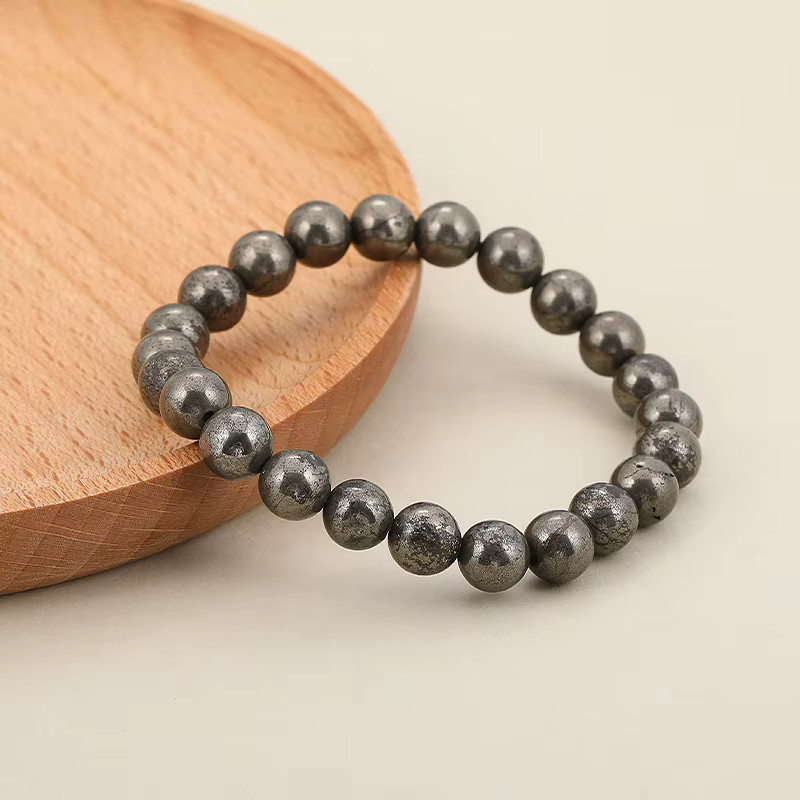 Armband Pyrit-Stein, 8 mm, Unisex - Bild 4