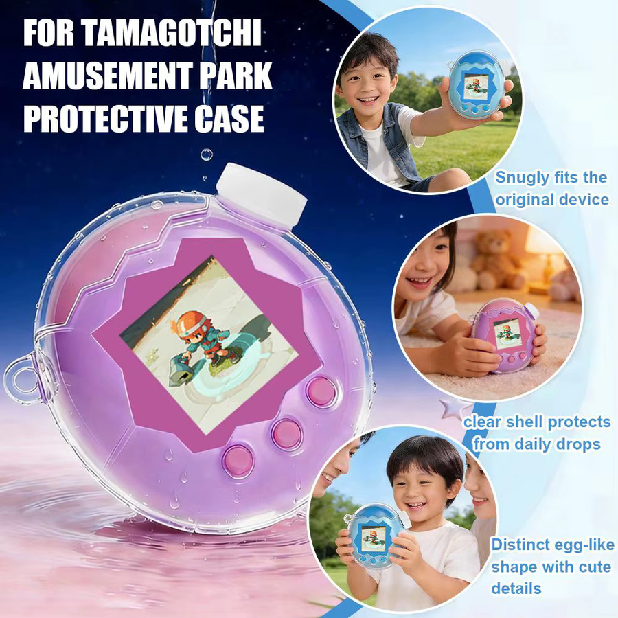 Transparenter Displayschutz für Tamagotchi Paradise mit Silikon-Schutzhülle - Bild 4