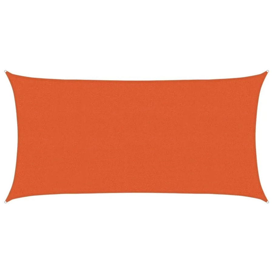 Furnicato Sonnensegel aus HDPE in Orange, Rechteckig, 5 x 5 m - Bild 2