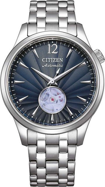Citizen Armbanduhr Automatik, Edelstahl, Blau, 40 mm, Herren - Bild 1