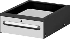 STIER Unterschrank Container Premium mit 1 abschließbarer Schublade, Grau, B/T/H: 42,5 x 60,0 x 17,5 cm - Bild 1