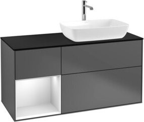 V&B Waschtischunterschrank Finion in Anthrazit, Breite: 120 cm, Tiefe: 50,1 cm, Höhe: 50,1 cm - Bild 1