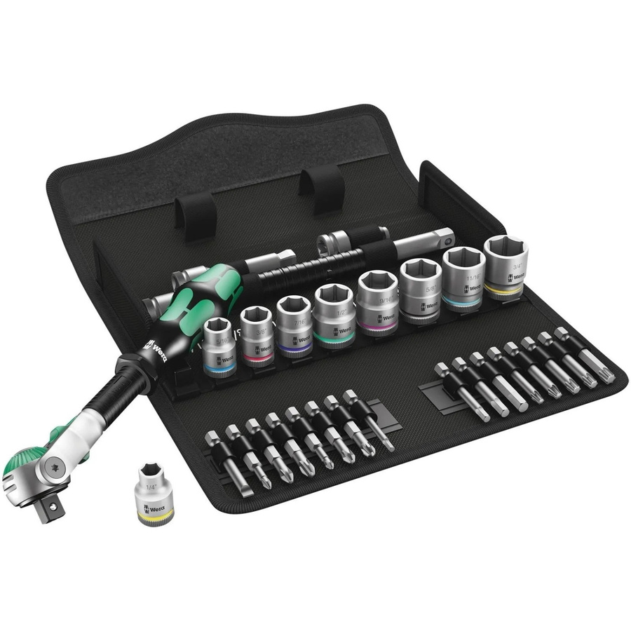 Wera Zyklop Speed Knarrensatz 3/8 Zoll zöllig 9-teilig - Bild 2