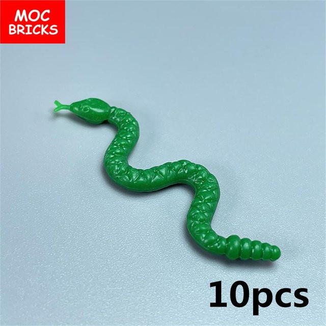 Yiran toy MOC Bausteine Landtier Dschungel Wald Szene, Konstruktionsbausteine, grün, ab 3 Jahren - Bild 1