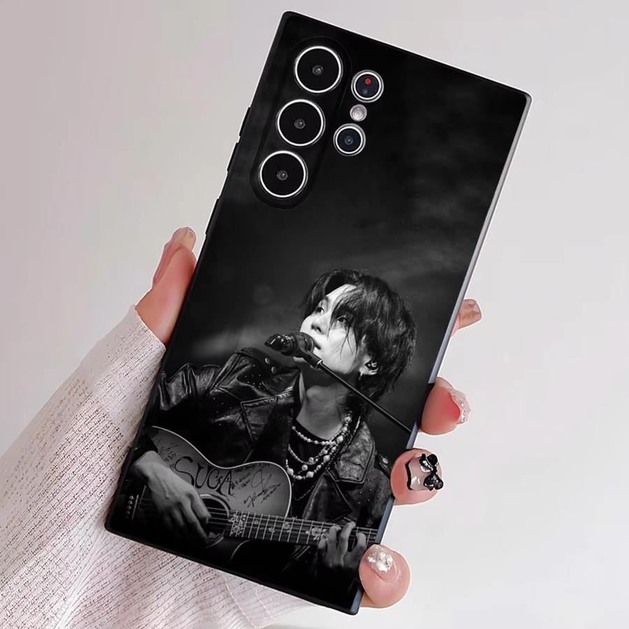 A-Agust D Yoongi S-Suga Handyhülle für Samsung Galaxy S21 S22 S23 S24 S25 FE Plus Ultra in Schwarz aus weichem TPU - Bild 4