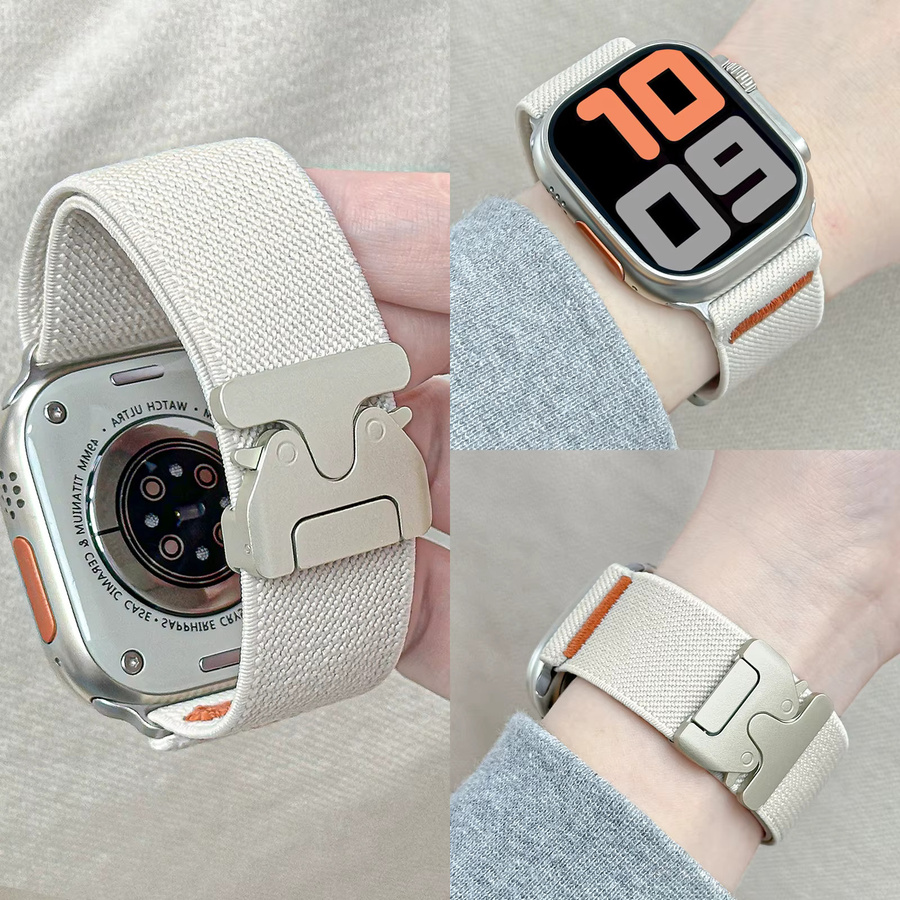 NEY Uhrenarmband Nylon, Schwarz, Unisex - Bild 4