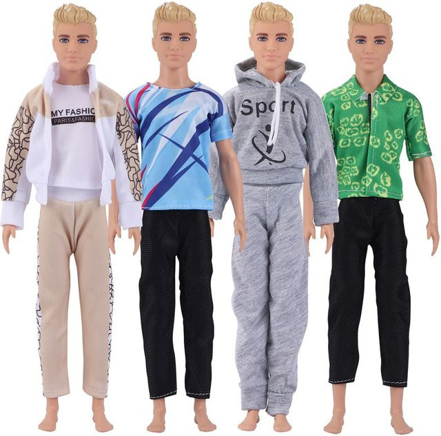 QSMARTOY Ken Puppe Anzüge, Zubehör, 4-teiliges Set - Bild 1
