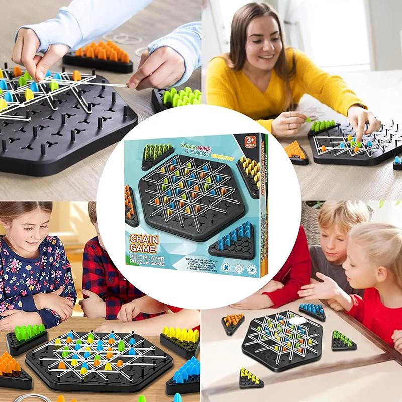 Yiran Furniture Ketten-Triggle-Schachspiel Brettspielset 7-12 Jahre - Bild 3