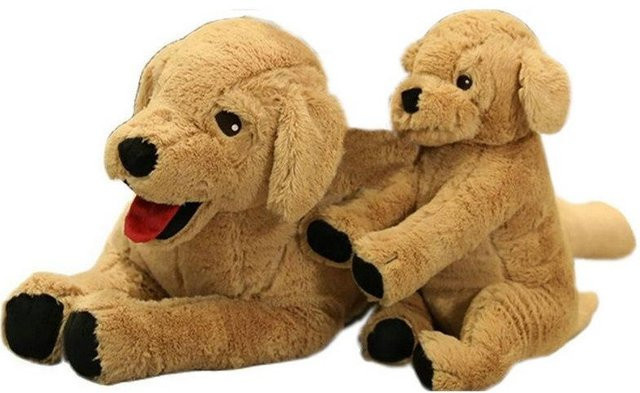 Kidsly Husky Hund Plüschtier, Roter Zunge, 70cm, Rot, Braun - Bild 1