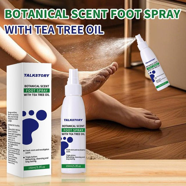 TALKSTORY Fußdeodorant-Spray mit Teebaumöl, Unisex - Bild 1