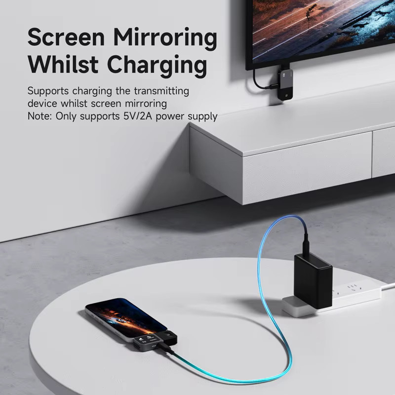 Hagibis Kabelloses USB-C HDMI Video-Extender Set für Handy, Tablet und Laptop zur Bildschirmspiegelung - Bild 4