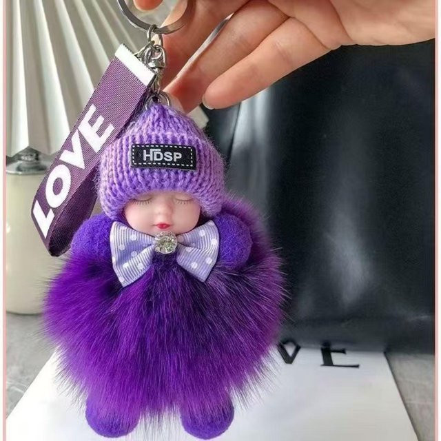 Linyi toy Anhänger Fuchs Plüschtier, purple, Unisex - Bild 1