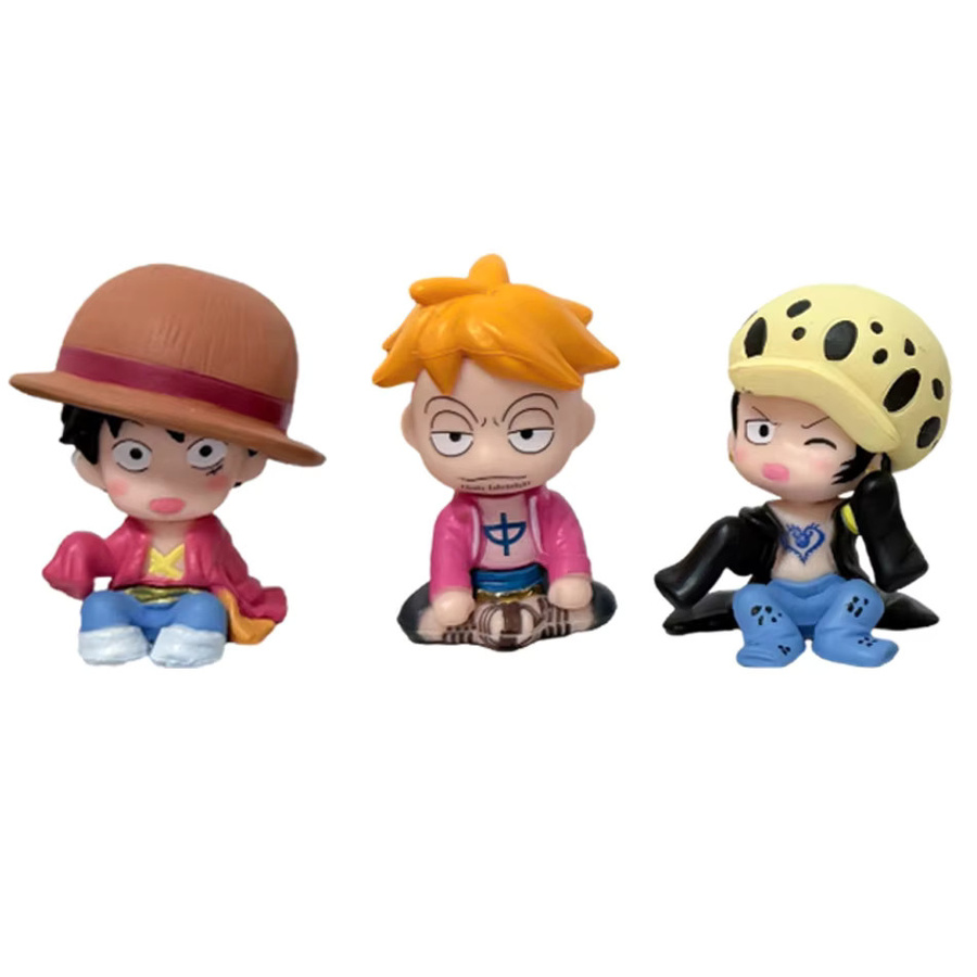 Bandai One Piece Figurenset, 10-teiliges Set, Action Figuren, Kunststoff - Bild 3