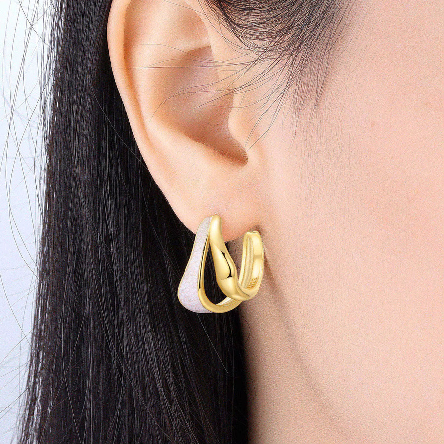 CYCUFF Creolen, 925 Silber, Gold, Damen - Bild 2
