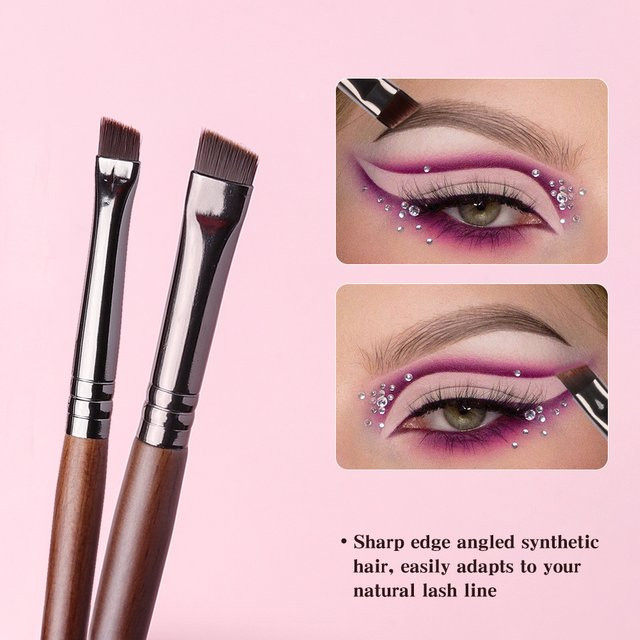 OVW Eyeliner- und Augenbrauen-Pinsel-Set, 2-teilig, Unisex - Bild 1