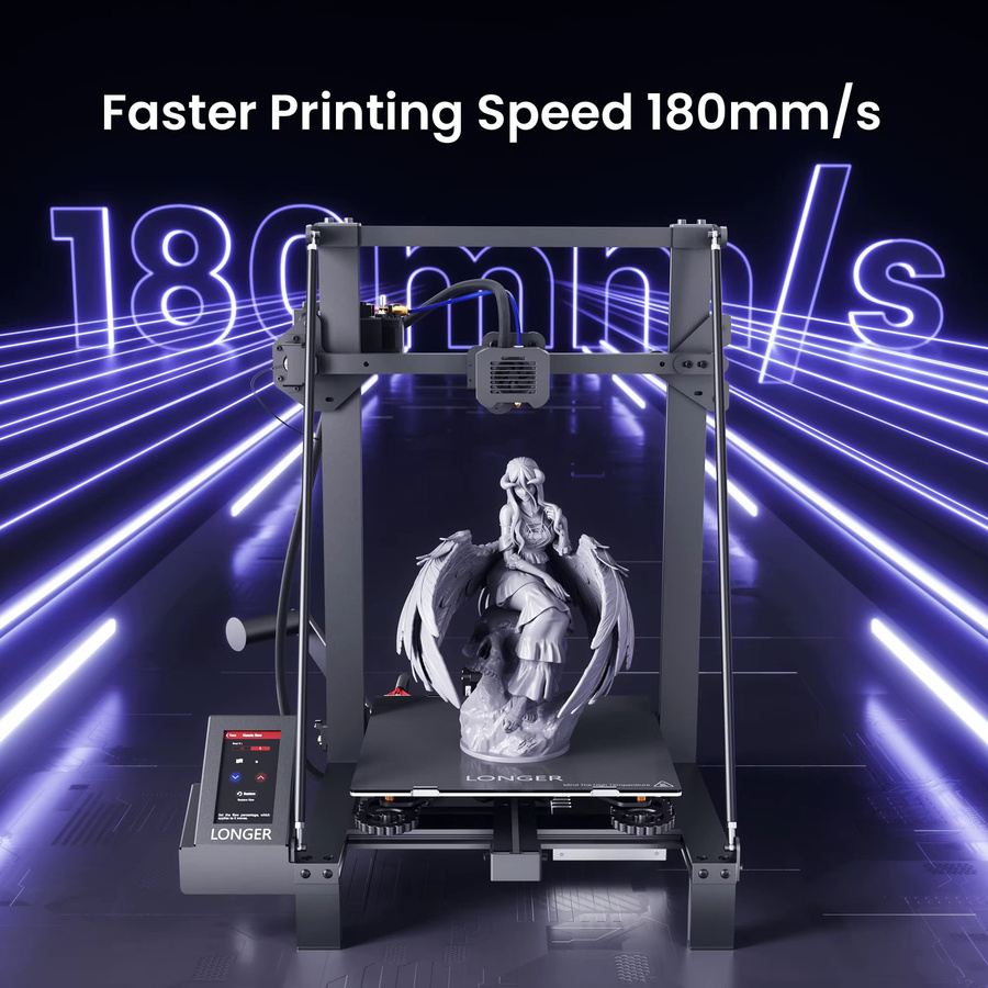 LK5 PRO FDM 3D-Drucker in Schwarz mit großem Bauvolumen, Touchscreen und Unterstützung für PLA und TPU Filament, B/T/H: 30 x 30 x 40 cm - Bild 2