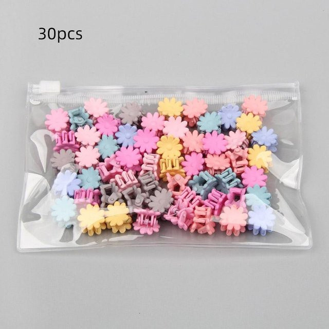 NATAWA Haar Clips, Blume, Crown, Stern, Kinder, pink - Bild 1