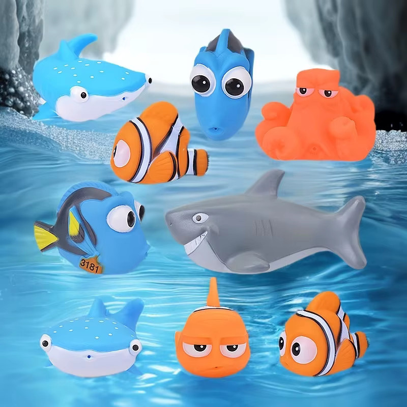 Disney Findet Nemo Dory, Schwimmende Spritz-Spielzeuge, Gummi, Clownfisch-Puppe - Bild 2
