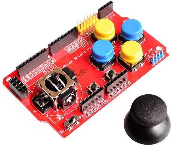 STJF Joystick-Abschirmung für die analoge Tastatur- und Mausfunktion der Arduino-Erweiterungskarte in Rot - Bild 1