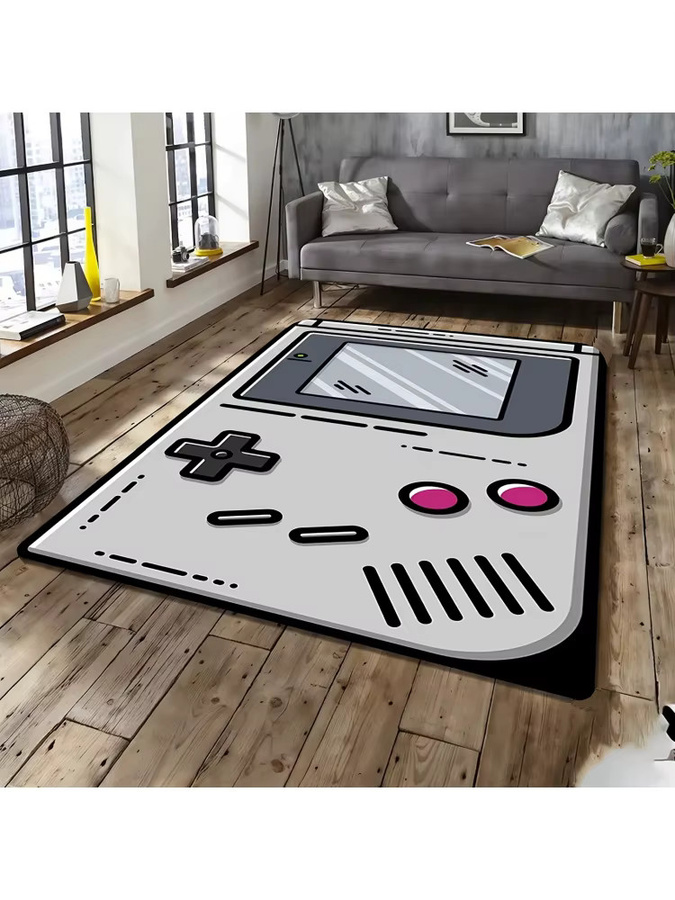 VIKAMA Klassischer Gaming-Konsolen-Teppich, weich und geräuschdämpfend für Wohnzimmer und Schlafzimmer - Bild 4