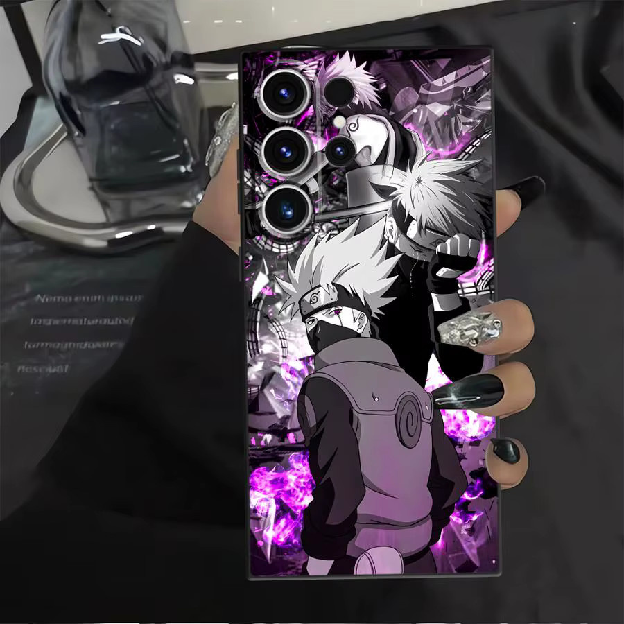 Weiche Handyhülle im Anime-Design für Samsung Galaxy S20, S21 FE, S23 Ultra, S24 Plus und S25 Edge in Schwarz und Multicolour - Bild 5