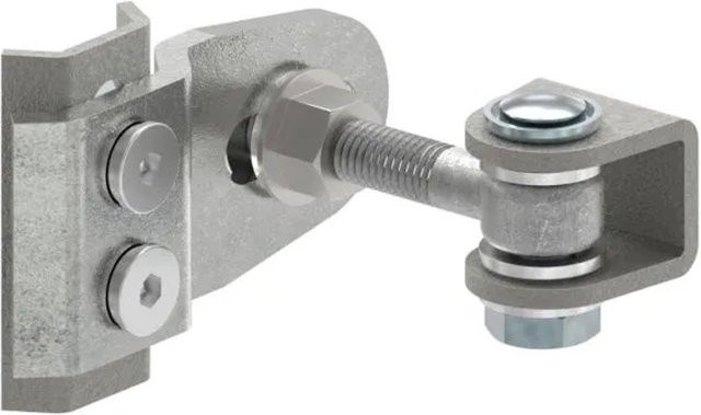 FeNau Torband aus verzinktem Stahl in Silber, 4-fach verstellbar mit 180 Grad Öffnung und 100 kg Tragkraft, M12 - Bild 1
