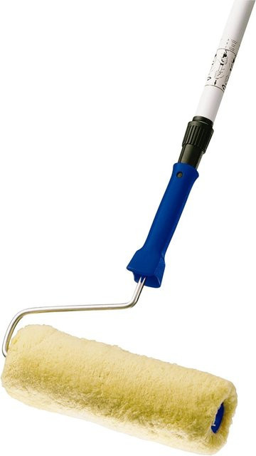 LUX-TOOLS Fassadenroller mit Teleskopstab, Breite: 25 cm, Blau/Mehrfarbig - Bild 1