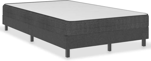 vidaXL Boxspring-Bettgestell aus Stoff in Grau, B/T: 120 x 200 cm - Bild 1