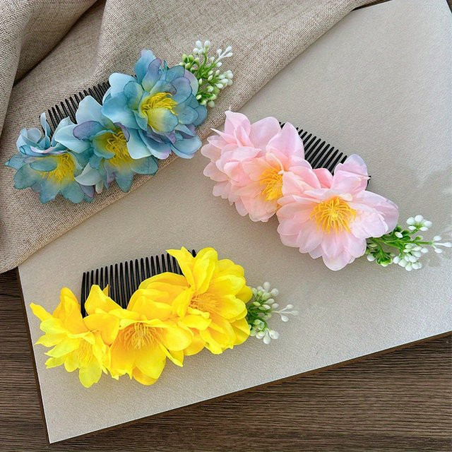 Pure & Ethereal Blumen-Haarkamm, Damen - Bild 1