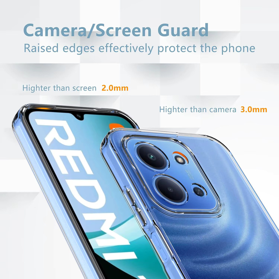 Xiaomi Redmi 15C Handyhülle aus stoßfestem TPU in Transparent - Bild 4