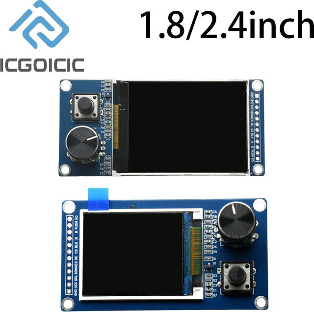 Elektronisches Entwicklungs-Kit mit 1,8 und 2,4 Zoll TFT LCD Display SPI ST7735S ST7789 und EC11 Drehgebermodul für Arduino DIY - Bild 1