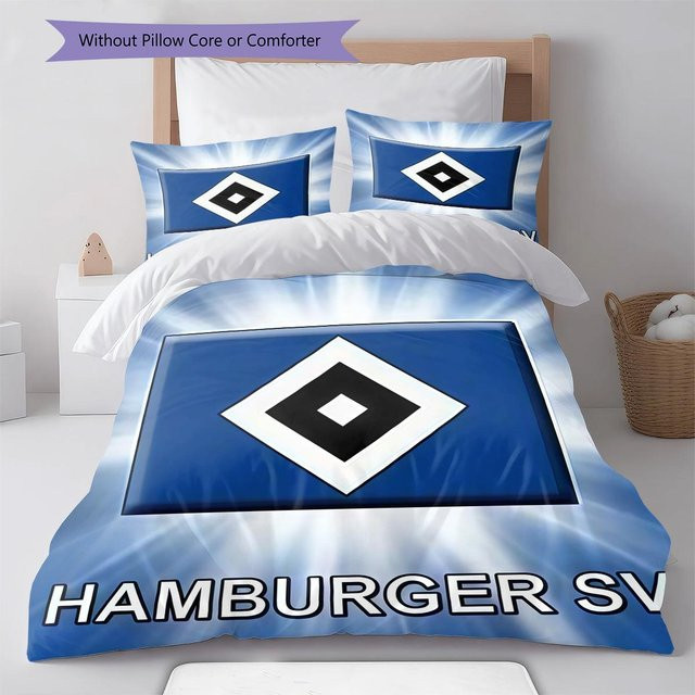 Hamburger SV Bettwäsche-Set mit Bettbezug und 2 Kissenbezügen in Blau, B/H: 260 x 240 cm - Bild 1