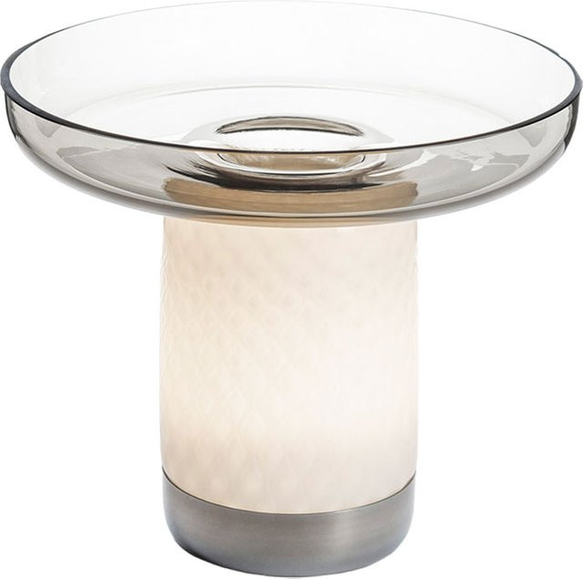 Artemide Bontà LED-Akkuleuchte in Weiß mit Schiebedimmer und Milchglas-Elementen - Bild 1