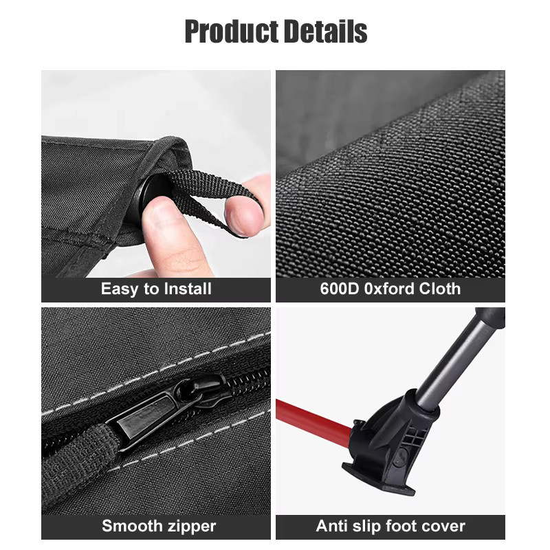 WESTTUNE Ultraleichtes Campingbett aus Aluminiumlegierung, zusammenklappbar und tragbar, Schwarz - Bild 5