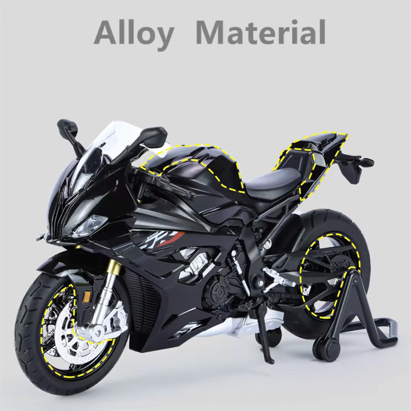 MAKEDA S1000RR M Version Racing Motorrad Modell, Diecast Legierung Metall, 1:12, mit Sound und Licht - Bild 2