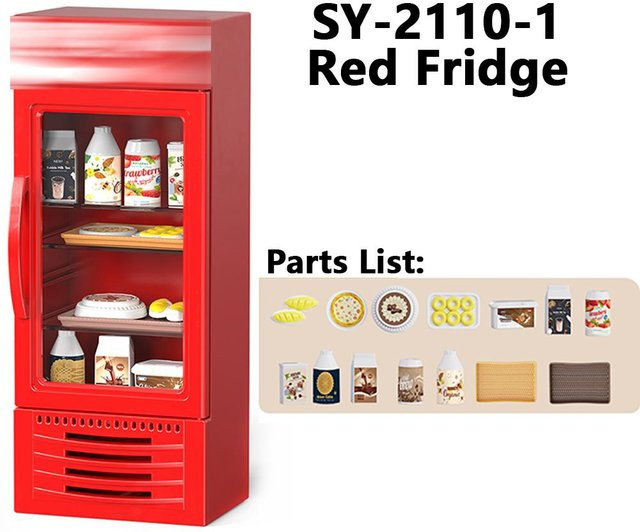 MSFTOYS Miniatur Supermarkt Kühlschrank, Möbel Modell, ab 3 Jahren - Bild 1