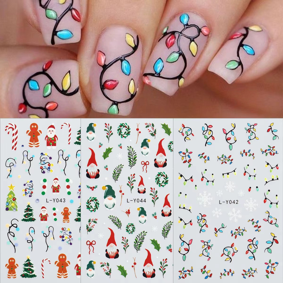 DUTRIEUX Nail Art Aufkleber, Schneeflocke, Leuchtend im Dunkeln, Unisex - Bild 2