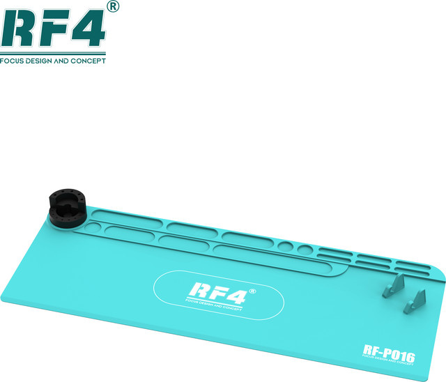RF4 RF-P016 ESD Antistatische Silikon-Wärmedämmmatte für Lötstationen und Reparaturen, Farbe: Türkis, B/T: 80 x 30 cm - Bild 1