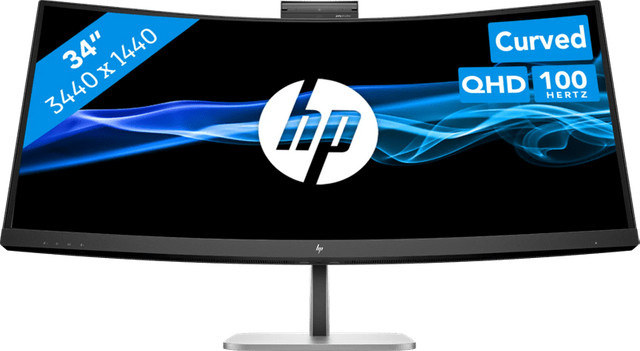 HP Serie 5 Pro 534pm Monitor in Schwarz mit QHD 1440p Auflösung und 34 Zoll Display - Bild 1
