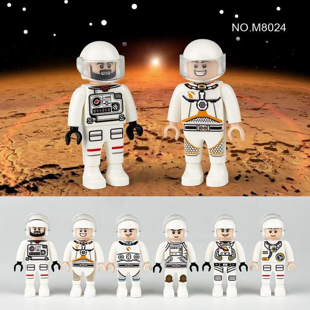 M8024 Weltraum-Astronauten-Baustein-Puppe, Weltraum, ab 6 Jahren - Bild 1