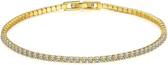 YIRAN jewelry Tennisarmband 925 Silber, Zirkonia, 18 cm, Damen - Bild 1