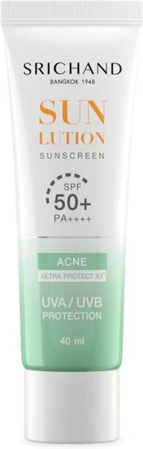 Srichand Sunlution Acne Care Sonnenschutz SPF 50+, 40 ml, mit Salicylsäure - Bild 1