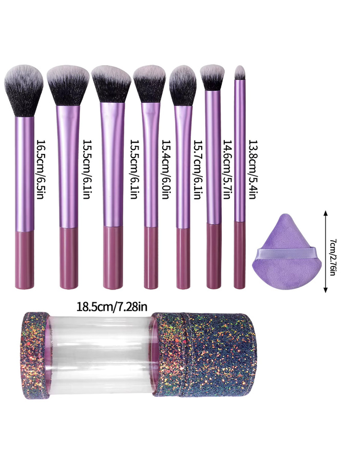 KOSSHOW Make-up Pinsel Set, 10-teilig, Lila, Unisex - Bild 3