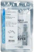 SMARTKEEPER Mini USB-B Port Lock UL04 mit Lock Key Mini Einsteckschloss in Grau und Silber - Bild 1