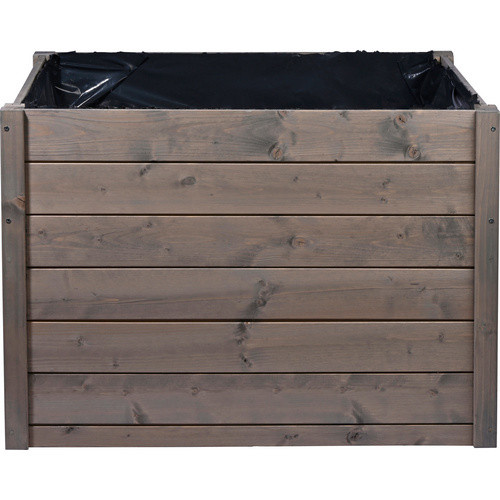 Dobar Mährobotergarage mit integriertem Pflanzkasten in Grau, B/T/H: 56 x 73 x 79 cm - Bild 2